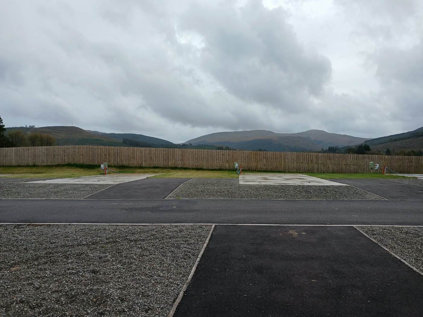 Hardstanding pitches ready for holiday homes