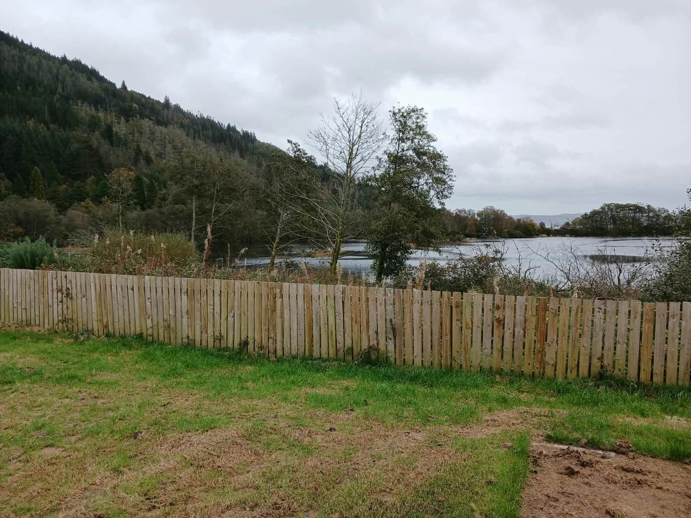 View across the loch from the development