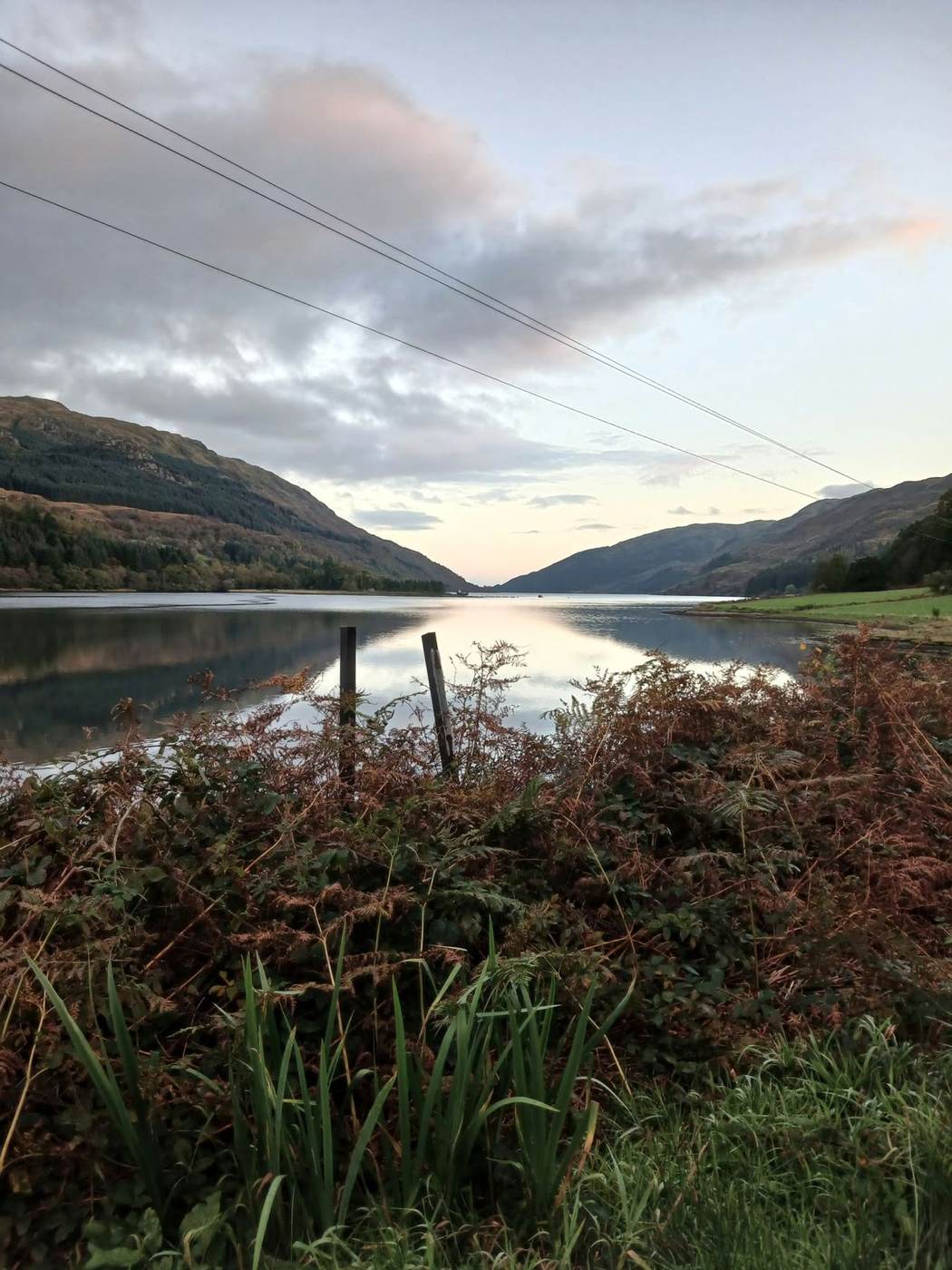 Loch at sunset on the Cowal Peninsula