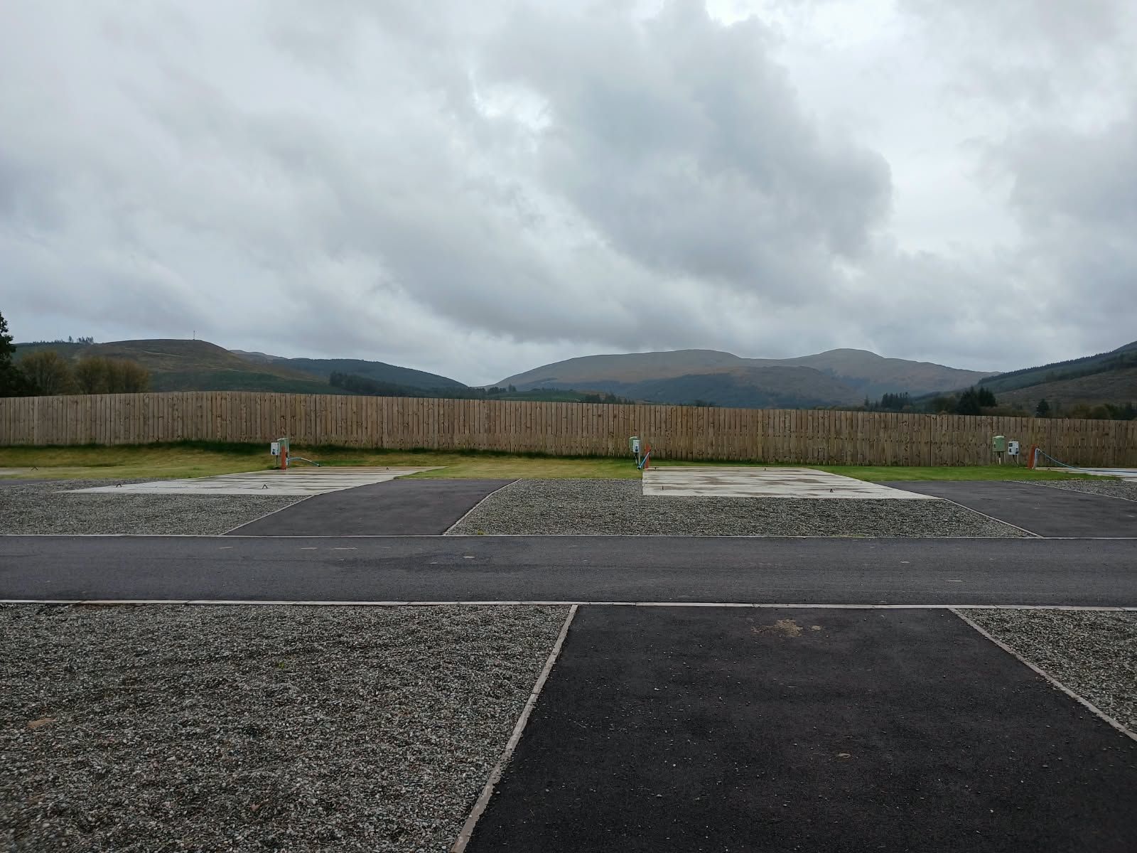 Hardstanding pitches ready for holiday homes
