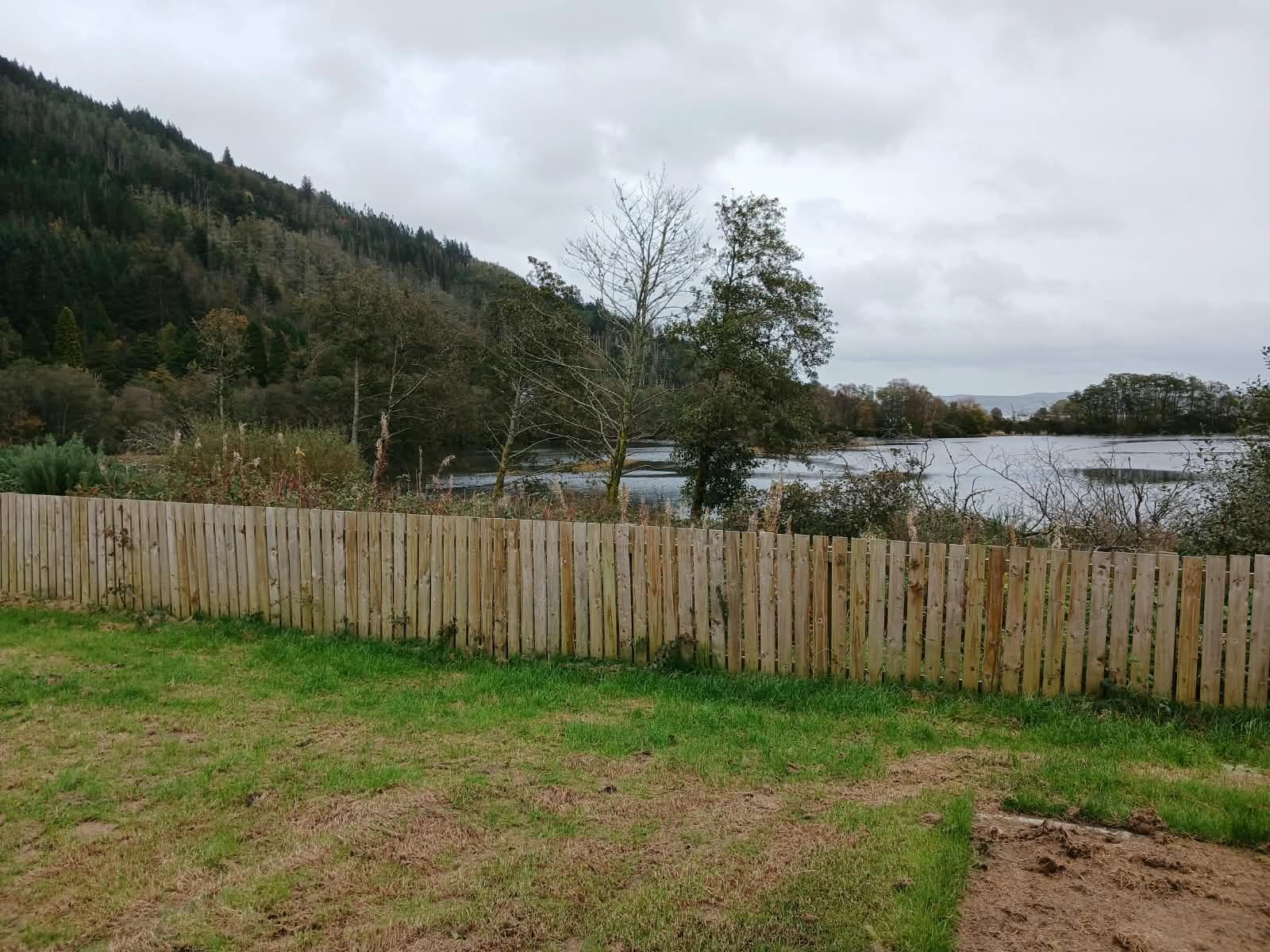 View across the loch from the development