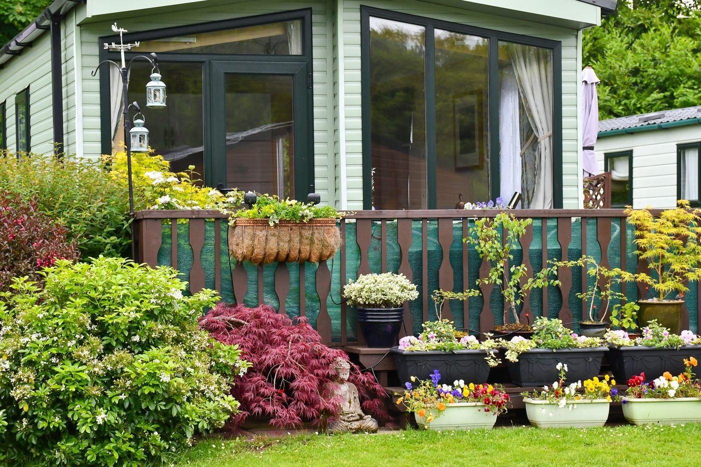 Holiday home with decking